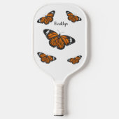 Monboogvlinderillustratie cartoon pickleball paddle (Achterkant)