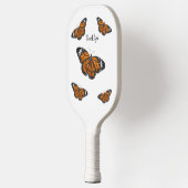 Monboogvlinderillustratie cartoon pickleball paddle (Links)