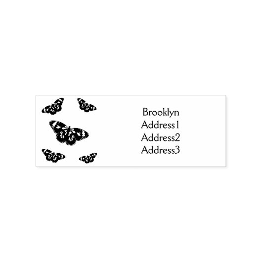Monboogvlinderillustratie cartoon rubberstempel (Afrduk)
