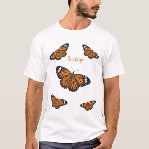 Monboogvlinderillustratie cartoon t-shirt