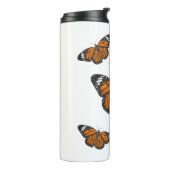 Monboogvlinderillustratie cartoon thermosbeker (Gedraaid links)