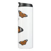 Monboogvlinderillustratie cartoon thermosbeker (Geroteerd rechts)