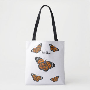 Monboogvlinderillustratie cartoon tote bag