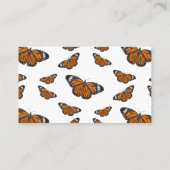 Monboogvlinderillustratie cartoon visitekaartje (Achterkant)