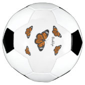 Monboogvlinderillustratie cartoon voetbal (Gedraaid)