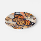 Monboogvlinderpapier voor borden papieren bordje (Gekanteld)
