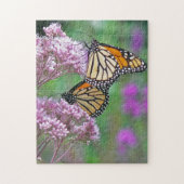 Monboogvlinders op molenroos legpuzzel (Verticaal)