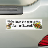 Monboogvlinders redden - Bumpersticker (Op auto)