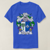 Moncayo Coat of Arms Family Crest T-shirt (Design voorkant)