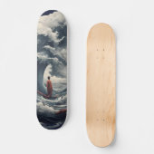 Mönch zwischen tobender Welle Skateboard Deck (Voorkant)