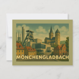Mönchengladbach Duitsland Stad Kunst Briefkaart
