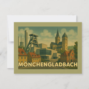 Mönchengladbach Duitsland Stad Kunst Briefkaart