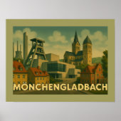 Mönchengladbach Duitsland Stad Kunst Poster (Voorkant)