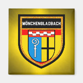 Mönchengladbach Flag Magneet (Voorkant)