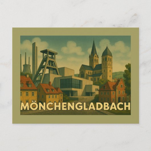 Mönchengladbach Germany City Art Briefkaart (Voorkant)