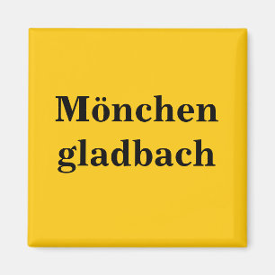 Mönchengladbach Schild Gold Gleb Magneet