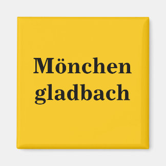 Mönchengladbach Schild Gold Gleb Magneet