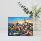 Moncontour Frankrijk Briefkaart (Staand voorkant)