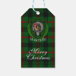 Moncrieffe Schotse Clan Tartan & Wapen Cadeaulabel