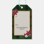 Moncrieffe Schotse Clan Tartan & Wapen Cadeaulabel (Achterkant)