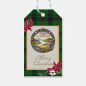 Moncrieffe Schotse Clan Tartan & Wapen Cadeaulabel (Voorkant)