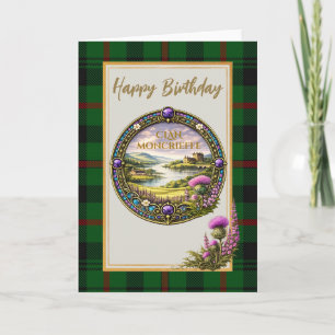 Moncrieffe Schotse Clan Tartan & Wapen Kaart