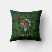Moncrieffe Schotse Clan Tartan & Wapen Kussen (Achterkant)