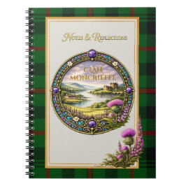 Moncrieffe Schotse Clan Tartan & Wapen Notitieboek