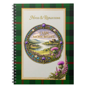 Moncrieffe Schotse Clan Tartan & Wapen Notitieboek