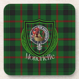 Moncrieffe Scottish Clan Tartan & Crest Bier Onderzetter
