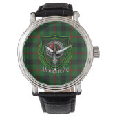 Moncrieffe Scottish Clan Tartan & Crest Horloge (Voorkant)