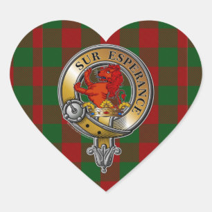 Moncrieffe Tartan & Badge Hart Sticker