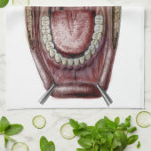 mond-anatomie theedoek (Gevouwen)