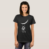 Mond Astronaut Schaukel T-shirt (Voorkant volledig)