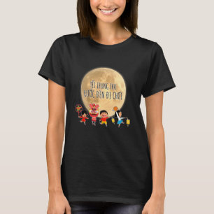 Mond herfst viert Vietnamese Tet Trung Thu Mid T-shirt