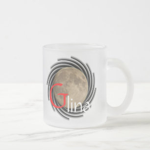 Mond, Lune, Luna, Glina, Moon Tasse Matglas Koffiemok
