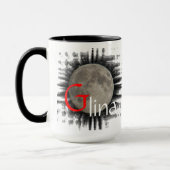 Mond, Lune, Luna, Glina, Moon Tasse Mok (Links)