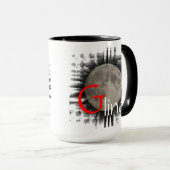 Mond, Lune, Luna, Glina, Moon Tasse Mok (Voorkant rechts)