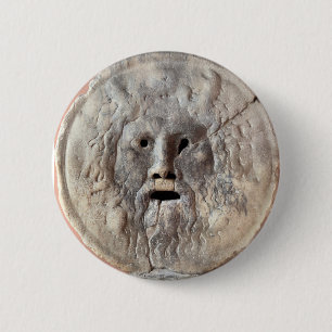 Mond van de Waarheid - La Bocca della Verità, Rome Ronde Button 5,7 Cm