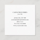 Mond  Visitenkarte Vierkante Visitekaartje (Achterkant)