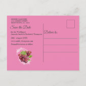 Mond-water tropische vruchten aankondigingskaart (Achterkant)