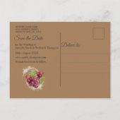 Mond-water tropische vruchten aankondigingskaart (Achterkant)