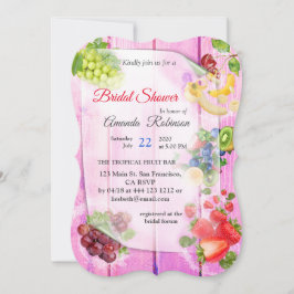 Mond-water tropische vruchten kaart