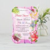 Mond-water tropische vruchten kaart (Staand voorkant)