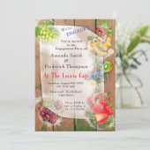 Mond-water tropische vruchten kaart (Staand voorkant)