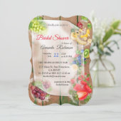 Mond-water tropische vruchten kaart (Staand voorkant)