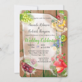 Mond-water tropische vruchten kaart