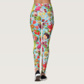 Mond-water tropische vruchten leggings (Achterkant)