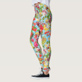 Mond-water tropische vruchten leggings (Links)