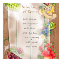 Mond-water tropische vruchten